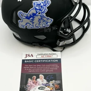 Terrion Arnold Signed Autographed Detroit Lions Black Mini Helmet JSA COA