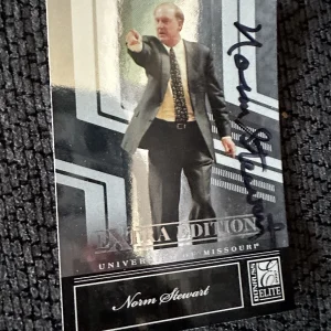 Norm Stewart Signed Trading Card Autographed NCAA Basketball Coach