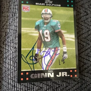Ted Ginn Jr Signed Trading Card Rookie Ohio State Buckeyes Autographed