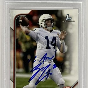 Sean Clifford Signed Auto 2022 Bowman U Rookie Card PSA/DNA Slabbed Penn State