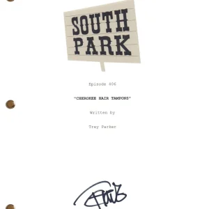 Tommy Chong Signed Autograph SOUTH PARK Cherokee Hair Tampons Episode Script COA