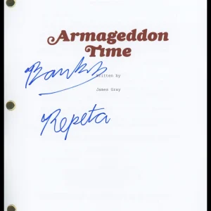 Banks Repeta "Armageddon Time" AUTOGRAPH Signed 'Paul' Script Screenplay ACOA