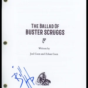Bill Heck "The Ballad of Buster Scruggs" AUTOGRAPH Signed Script Screenplay ACOA
