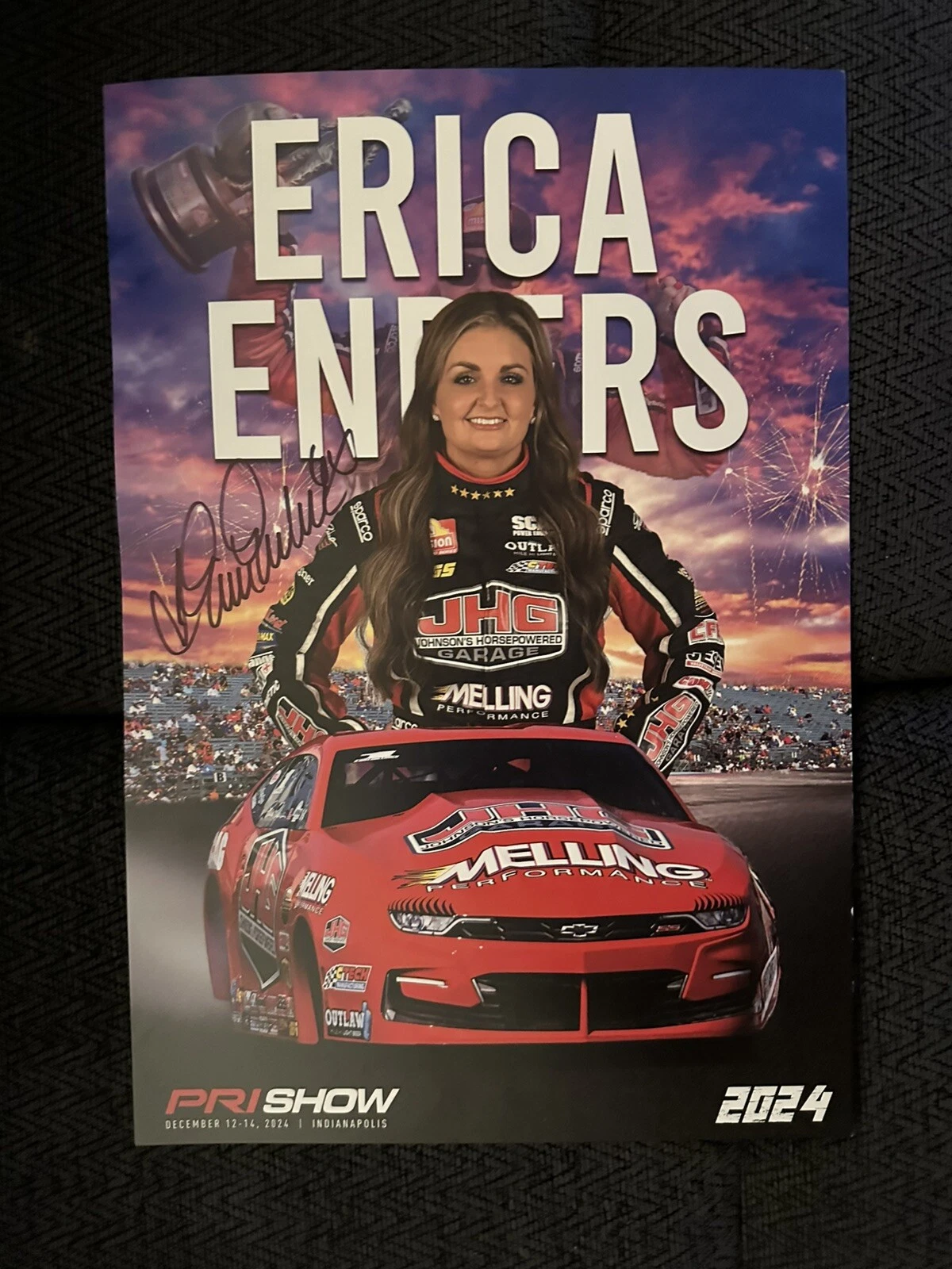 Erica Enders Pro Stock Signed Poster Nhra 2024 Champion Autographed 6 X ...