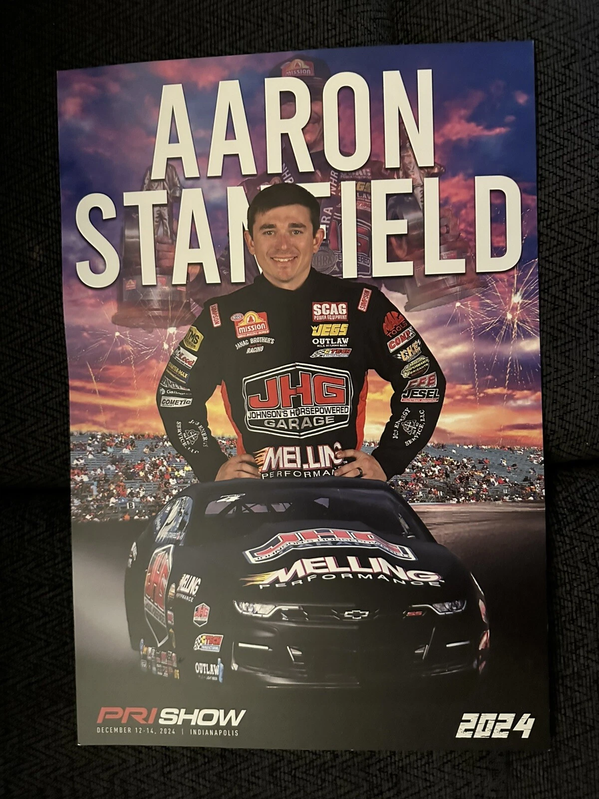 Aaron Stanfield Pro Stock Signed Poster Nhra 2024 Champion Autographed ...