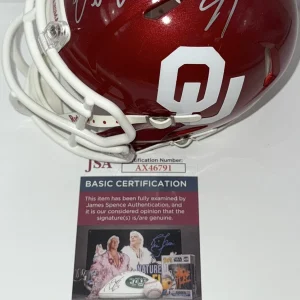Dewey Selmon Signed Autographed Oklahoma Sooners Mini Helmet JSA COA
