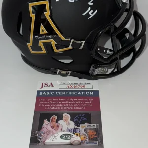 Armanti Edwards Signed Autographed Appalachian State Mini Helmet JSA COA