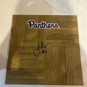 PITTSBURGH PANTHERS- JALAND LOWE SIGNED AUTOGRAPH LOGO FLOORBOARD COA BASKETBALL