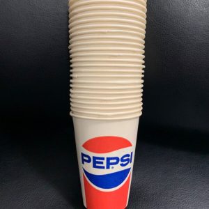 PEPSI VINTAGE 7 OZ WAX CUPS    LOT OF 25   NEVER BEEN USED     AMAZING CONDITION