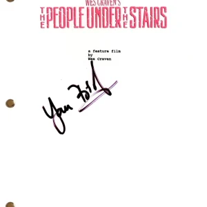 Yan Birch "People Under The Stairs" Signed Autograph Movie Script Horror ACOA