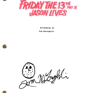 Tom McLoughlin Friday the 13th Jason Lives Signed Autograph Movie Script ACOA