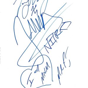 WWE Tagteam MNM fully signed early page by all 3 COA Nitro Joey Mercury Morrison