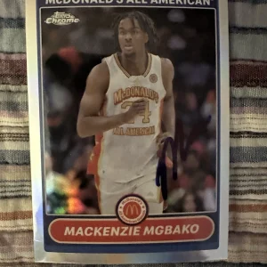 Mackenzie Mbako Signed In Person Trading Card Autographed Rookie RC