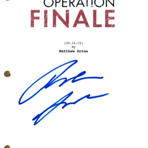 Torben Liebrecht Operation Finale Signed Autograph Movie Script Screenplay ACOA