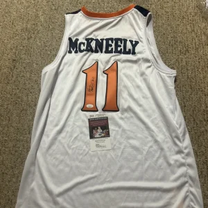 VIRGINIA CAVALIERS- ISAAC MCKNEELY SIGNED AUTOGRAPH JERSEY JSA COA BASKETBALL