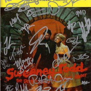 SWEENEY TODD HAND SIGNED NYC PLAYBILL+COA SIGNED BY CAST+JOSH GROBAN