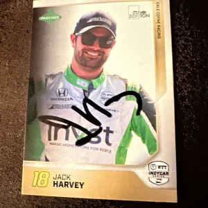 2025 Parkside First Edition Indy Car Trading Card 500 Jack Harvey Signed