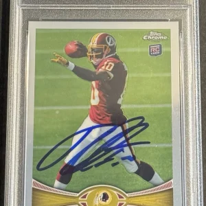 Robert Griffin III Signed 2012 Topps Chrome Rookie Card Redskins PSA/DNA Slab