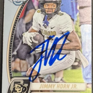 Jimmy Horn Jr Signed Colorado 2024 Bowman Chrome U Rookie Card BAS Beckett