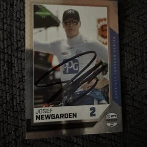 2024 Parkside Indy Trading Card Indianapolis 500 Signed Josef Newgarden Parallel