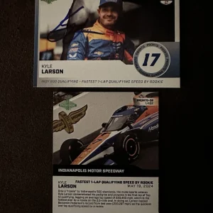 2024 Parkside Pronto Indy Car First Trading Card 500 Signed Kyle Larson RC Indy