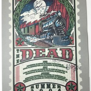 The Dead SIGNED Limited Edition Poster #992/1250 JSA LOA Grateful Lesh Hart Weir