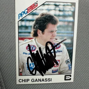 Signed Trading Card Indy 500 Car Indianapolis Chip Ganassi Autographed Rookie RC