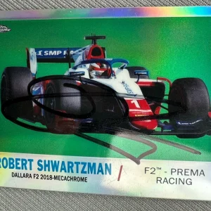 Signed Trading Card Indy 500 Car Indianapolis Robert Shwartzman Formula 1 F1