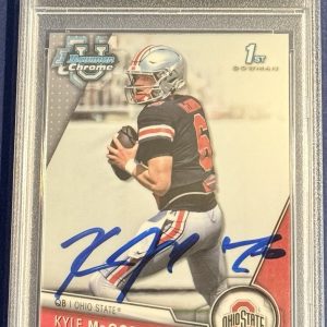 Kyle McCord Signed 2023 Bowman U Chrome Rookie Card PSA/DNA COA Eagles