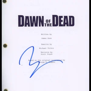 Zack Snyder "Dawn of the Dead" Director AUTOGRAPH Signed Script Screenplay ACOA