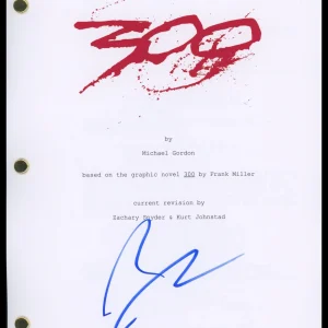 Zack Snyder "300" Director AUTOGRAPH Signed Full Complete Script Screenplay ACOA