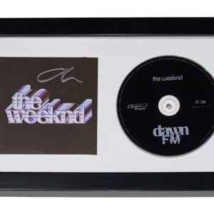 The Weeknd Signed Autographed Dawn FM Framed CD Matted Display Abel Tesfaye COA