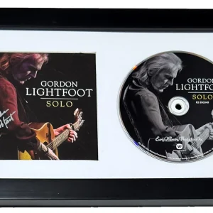 Gordon Lightfoot Signed Autograph Solo CD Framed Matted Display Beckett COA