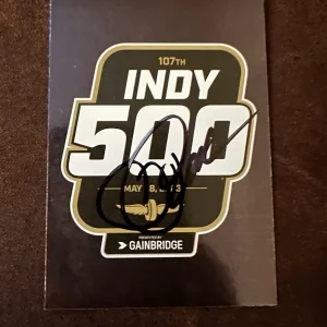 Signed Trading Card Indy 500 Car Indianapolis Roger Penske 2024 Parkside