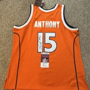 SYRACUSE ORANGE- CARMELO ANTHONY SIGNED AUTOGRAPH AUTHENTIC JERSEY JSA COA HOF