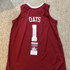 ALABAMA CRIMSON TIDE- NATE OATS SIGNED AUTOGRAPH JERSEY JSA COA BASKETBALL COACH