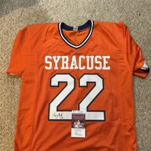 SYRACUSE ORANGE- GARY GAIT SIGNED AUTOGRAPH LACROSSE JERSEY JSA COA CUSE LAX