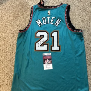 VANCOUVER GRIZZLIES- LAWRENCE MOTEN SIGNED AUTOGRAPH JERSEY JSA COA SYRACUSE