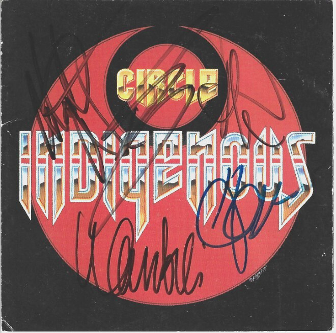Indigenous band REAL fully SIGNED Circle CD Cover COA Autographed Mato Nanji +3
