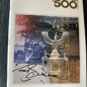 1983 Indy 500 Program Signed By Winner Tom Sneva Autographed