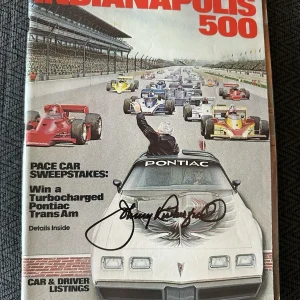 1980 Indy 500 Program Signed By Winner Johnny Rutherford Autographed