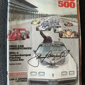 1980 Indy 500 Program Signed By Winner Johnny Rutherford Autographed