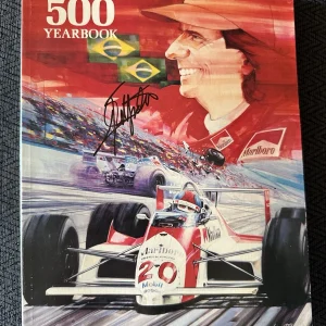 1989 Indy 500 Program Signed Winner Emerson Fittipaldi Indianapolis Yearbook