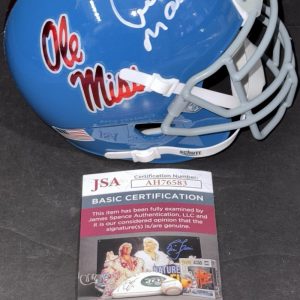 Archie Manning Signed Autographed Ole Miss Rebels Mini Helmet JSA COA