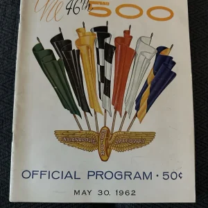1962 Indy 500 Program Winner Rodger Ward Indianapolis Used Condition