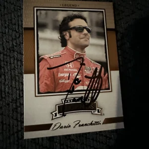 Signed Trading Card Indy 500 Car Indianapolis Dario Franchitti