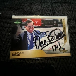 2025 Parkside Indy Car Trading Promo Card 500 Signed Doug Boles IMS President