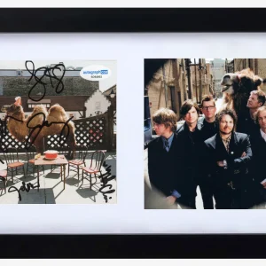 Wilco Signed Autograph Wilco (The Album) CD Cover Framed Full Band x5 ACOA COA