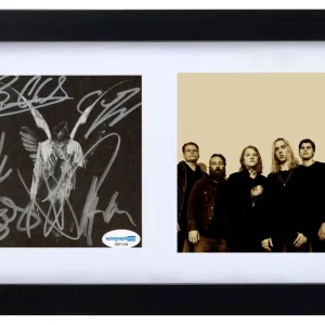 Underoath Signed Autograph Erase Me CD Cover Framed Display Full Band ACOA COA