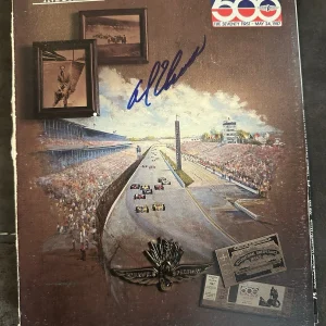 1987 Indy 500 Program Signed By Winner Al Unser Autographed